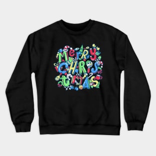 Christmas Icons Collage Crewneck Sweatshirt